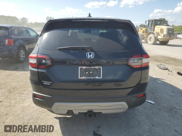 2023 Honda Pilot EX-L 7 Passenger with VIN 5FNYG1H59PB008291, listed as a Copart auction lot 70419474 with 24,043 mi miles and Salvage Title. Bid and sale history available at carsss.com. Image 6.