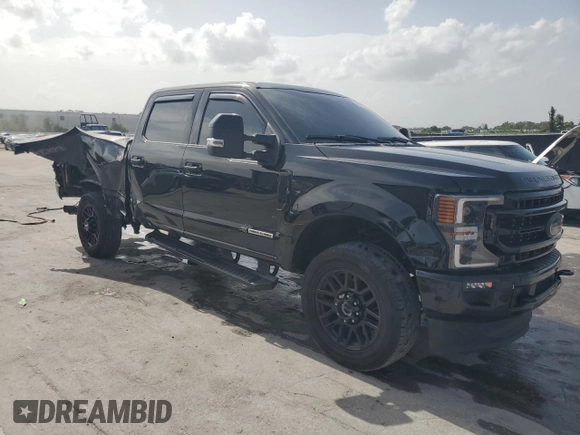 2022 Ford F-250 XL with VIN 1FT7W2BT2NEF98425, listed as a Copart auction lot 59781705 with 91,899 mi miles and Non repairable. Bid and sale history available at DreamBid. Image 4.
