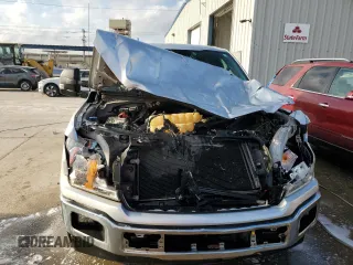2018 Ford F-150 XL with VIN 1FTEW1CG8JFA88135, listed as a Copart auction lot 43628145 with 91,703 mi miles and Salvage Title. Bid and sale history available at carsss.com. Image 5.