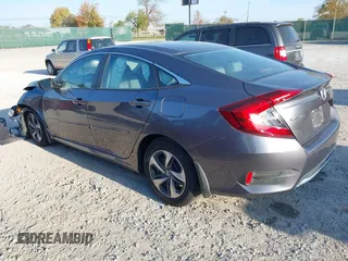 2020 Honda Civic Sedan LX with VIN 2HGFC2F65LH537876, listed as a IAAI auction lot 40734037 with 62,796 mi miles. Bid and sale history available at carsss.com. Image 3.
