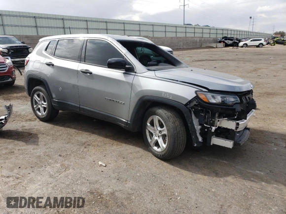 2023 Jeep Compass Sport z VIN 3C4NJDAN8PT508895, wystawiony jako Copart lot #57357745 z przebiegiem 19 211 mil mil oraz Szkoda całkowita • Salvage title. Historia ofert i sprzedaży dostępna na DreamBid. Obrazek 4.