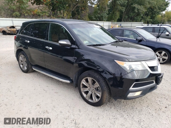 2013 Acura MDX Advance with VIN 2HNYD2H84DH503121, listed as a Copart auction lot 72412404 with 145,626 mi miles and Salvage Title. Bid and sale history available at DreamBid. Image 4.