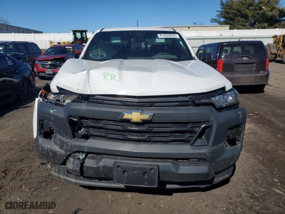 2023 Chevrolet Colorado 4WD Work Truck with VIN 1GCPTBEK9P1199744, listed as a Copart auction lot 81832834 with 27,146 mi miles and Salvage Title. Bid and sale history available at carsss.com. Image 5.