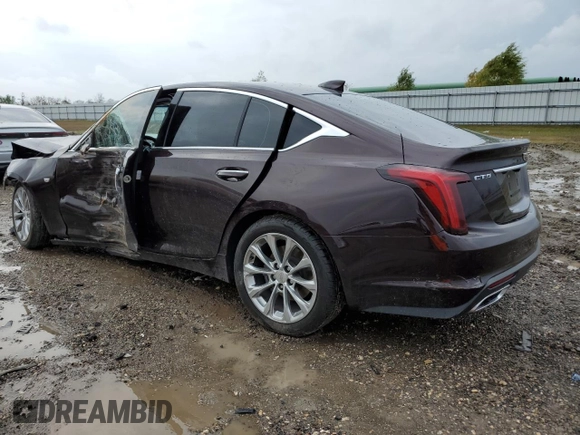 2022 Cadillac CT5 Premium Luxury z VIN 1G6DN5RK5N0111092, wystawiony jako Copart lot #86408354 z przebiegiem Nie podano mil oraz Szkoda całkowita • Salvage title. Historia ofert i sprzedaży dostępna na DreamBid. Obrazek 2.