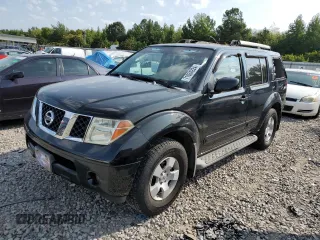 2005 Nissan Pathfinder LE with VIN 5N1AR18W45C770311, listed as a Copart auction lot 71034224 with 195,943 mi miles and Salvage Title. Bid and sale history available at carsss.com. Image 1.