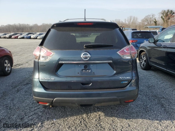 2014 Nissan Rogue SV with VIN 5N1AT2MV6EC812319, listed as a Copart auction lot 49221175 with 117,010 mi miles and Salvage Title. Bid and sale history available at carsss.com. Image 6.