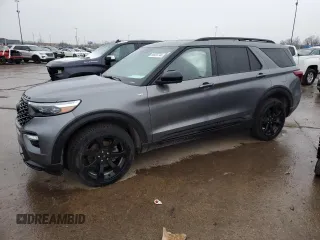 2023 Ford Explorer ST-Line with VIN 1FMSK8KH9PGB26097, listed as a Copart auction lot 85935744 with 20,361 mi miles and Clean title. Bid and sale history available at DreamBid. Image 1.