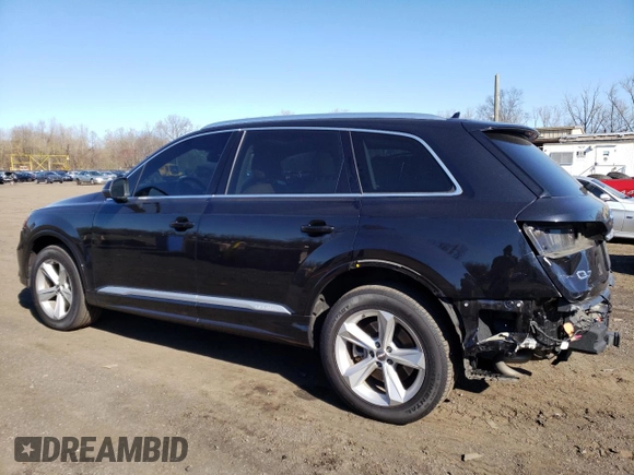 2020 Audi Q7 Premium with VIN WA1AXAF79LD000693, listed as a Copart auction lot 52696995 with 46,631 mi miles and Salvage Title. Bid and sale history available at carsss.com. Image 2.