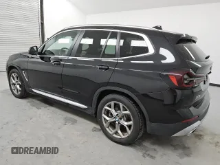 2023 BMW X3 sDrive30i with VIN 5UX43DP00P9S19910, listed as a Copart auction lot 53166615 with 49,728 mi miles and Clean Title. Bid and sale history available at DreamBid. Image 2.