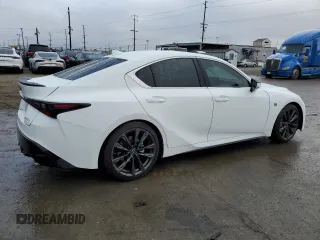 2024 Lexus IS 300 z VIN JTHBA1D23R5132336, wystawiony jako Copart lot #48824595 z przebiegiem 7 435 mil mil oraz Szkoda całkowita • Salvage title. Historia ofert i sprzedaży dostępna na DreamBid. Obrazek 3.