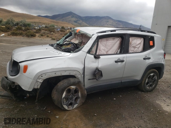 2018 Jeep Renegade Sport with VIN ZACCJBAB6JPH45904, listed as a Copart auction lot 55240505 with Not provided miles and Salvage title. Bid and sale history available at DreamBid. Image 1.