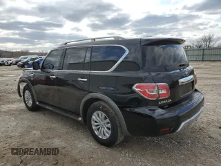 2017 Nissan Armada SV with VIN JN8AY2ND5H9007347, listed as a Copart auction lot 47767925 with 186,540 mi miles and Salvage Title. Bid and sale history available at carsss.com. Image 2.