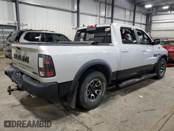 2017 Ram 1500 Rebel with VIN 1C6RR7YT4HS522710, listed as a Copart auction lot 51519335 with 208,742 mi miles and Salvage title. Bid and sale history available at DreamBid. Image 3.