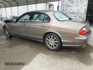 2001 Jaguar S-Type with VIN SAJDA01P21GM04051, listed as a Copart auction lot 46668745 with 81,765 mi miles and Salvage Title. Bid and sale history available at DreamBid. Image 2.