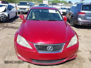 2007 Lexus IS with VIN JTHBK262375027213, listed as a IAAI auction lot 42049349 with 247,534 mi miles. Bid and sale history available at carsss.com. Image 12.