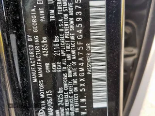 2015 Kia Optima LX with VIN 5XXGM4A75FG459375, listed as a Copart auction lot 64859905 with 156,421 mi miles and Salvage title. Bid and sale history available at DreamBid. Image 13.
