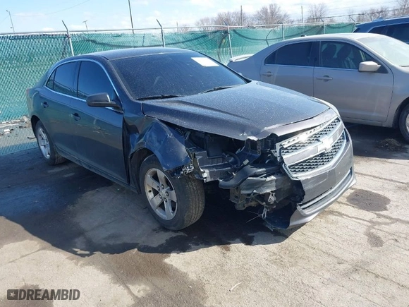 2013 Chevrolet Malibu LS with VIN 1G11B5SA6DF257015, listed as a IAAI auction lot 41729219 with 165,711 mi miles. Bid and sale history available at carsss.com. Image 1.