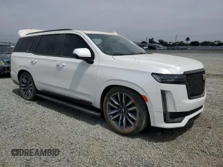 2022 Cadillac Escalade Sport Platinum with VIN 1GYS4GKL9NR192951, listed as a Copart auction lot 58551175 with Not provided miles and Salvage title. Bid and sale history available at DreamBid. Image 4.