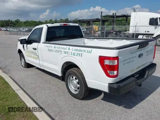 2023 Ford F-150 XL with VIN 1FTMF1CP7PKF84555, listed as a IAAI auction lot 42197597 with 12,216 mi miles and . Bid and sale history available at DreamBid. Image 3.