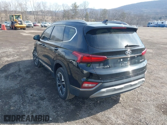 2020 Hyundai Santa Fe Limited with VIN 5NMS5CAA5LH220340, listed as a IAAI auction lot 41620833 with 81,790 mi miles. Bid and sale history available at carsss.com. Image 3.