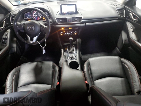 2015 Mazda 3 i Grand Touring with VIN JM1BM1W79F1263677, listed as a Copart auction lot 54048675 with 91,342 mi miles and Salvage Title. Bid and sale history available at DreamBid. Image 8.
