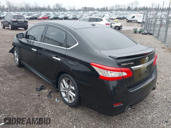 2015 Nissan Sentra S with VIN 3N1AB7AP3FY250188, listed as a IAAI auction lot 41197719 with 165,538 mi miles and . Bid and sale history available at DreamBid. Image 3.