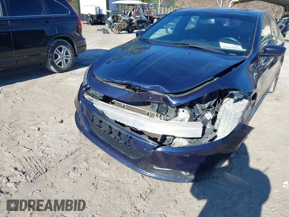 2016 Dodge Dart GT with VIN 1C3CDFEB9GD539044, listed as a IAAI auction lot 41623252 with 205,158 mi miles. Bid and sale history available at carsss.com. Image 6.