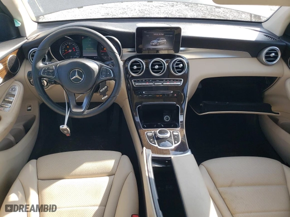 2017 Mercedes-Benz GLC with VIN WDC0G4JB1HF166291, listed as a Copart auction lot 65521144 with 0 mi miles and Salvage Title. Bid and sale history available at carsss.com. Image 8.