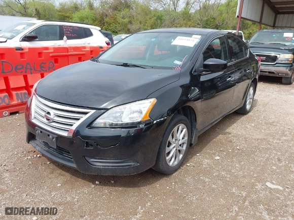 2015 Nissan Sentra S with VIN 3N1AB7AP4FY264651, listed as a IAAI auction lot 41894026 with 302,815 mi miles. Bid and sale history available at carsss.com. Image 2.