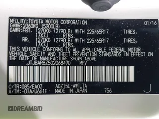 2016 Lexus NX 200t with VIN JTJBARBZ5G2068490, listed as a IAAI auction lot 39735701 with 72,244 mi miles and . Bid and sale history available at DreamBid. Image 9.