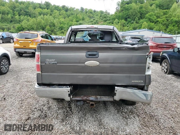 2012 Ford F-150 XL with VIN 1FTMF1EM0CFB22909, listed as a Copart auction lot 55887475 with 154,966 mi miles and Salvage title. Bid and sale history available at DreamBid. Image 6.
