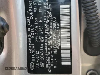 2013 Hyundai Genesis 3.8L with VIN KMHGC4DD3DU208863, listed as a Copart auction lot 72703424 with 172,814 mi miles and Salvage Title. Bid and sale history available at carsss.com. Image 12.