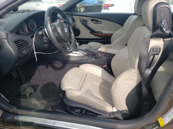 2007 BMW 6 Series M6 with VIN WBSEK93527CY78915, listed as a Copart auction lot 66752574 with 72,320 mi miles and Clean Title. Bid and sale history available at carsss.com. Image 7.