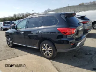 2018 Nissan Pathfinder S z VIN 5N1DR2MM6JC620539, wystawiony jako Copart lot #48370295 z przebiegiem 91 047 mil mil oraz Szkoda całkowita • Salvage title. Historia ofert i sprzedaży dostępna na DreamBid. Obrazek 2.