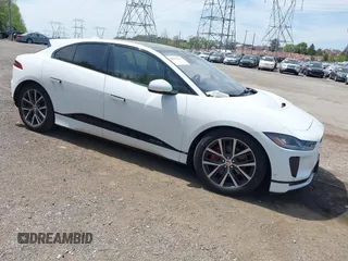 2020 Jaguar I-Pace SE with VIN SADHC2S1XL1F80407, listed as a IAAI auction lot 42033260 with 46,738 mi miles and . Bid and sale history available at DreamBid. Image 1.