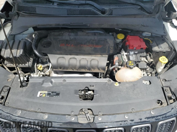2020 Jeep Compass Trailhawk with VIN 3C4NJDDB1LT189240, listed as a Copart auction lot 57876235 with 70,309 mi miles and Salvage title. Bid and sale history available at DreamBid. Image 12.