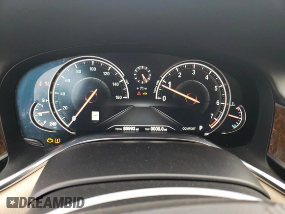 2016 BMW 7 Series 740i with VIN WBA7E2C56GG504344, listed as a Copart auction lot 79948323 with 85,993 mi miles. Bid and sale history available at carsss.com. Image 9.
