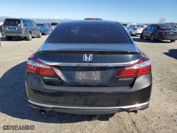2017 Honda Accord Sedan Sport with VIN 1HGCR2F52HA107446, listed as a Copart auction lot 46542265 with 162,798 mi miles and Salvage Title. Bid and sale history available at carsss.com. Image 6.