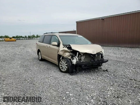 2012 Toyota Sienna XLE with VIN 5TDDK3DC1CS047265, listed as a Copart auction lot 58500275 with 203,548 mi miles and Salvage title. Bid and sale history available at DreamBid. Image 14.