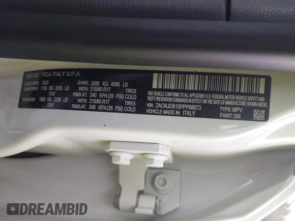 2023 Jeep Renegade Latitude with VIN ZACNJDB15PPP68073, listed as a IAAI auction lot 41482519 with 24,957 mi miles and . Bid and sale history available at DreamBid. Image 9.