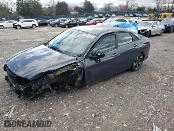2023 Hyundai Elantra SEL with VIN KMHLS4AG2PU573703, listed as a Copart auction lot 49816645 with 40,432 mi miles and Salvage title. Bid and sale history available at DreamBid. Image 1.