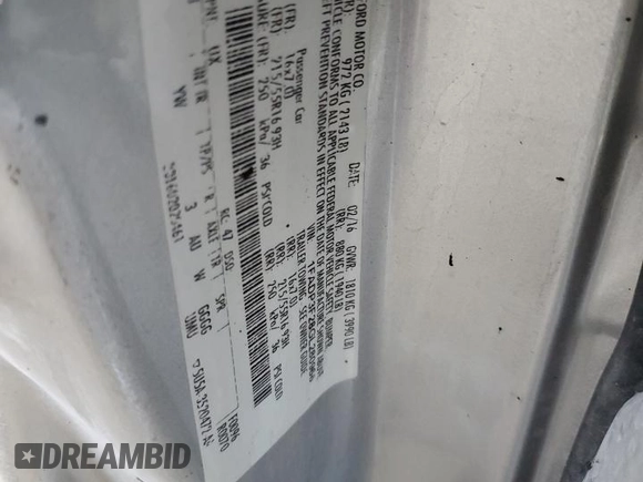 2016 Ford Focus SE с VIN 1FADP3F28GL280966, выставлен на аукционе Copart как лот 57911285 с пробегом Не указан миль и Списание • Salvage title. История ставок и продаж доступна на DreamBid. Изображение 12.