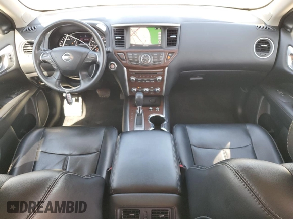 2017 Nissan Pathfinder S with VIN 5N1DR2MN9HC912477, listed as a Copart auction lot 53715565 with 90,690 mi miles and Salvage title. Bid and sale history available at DreamBid. Image 8.