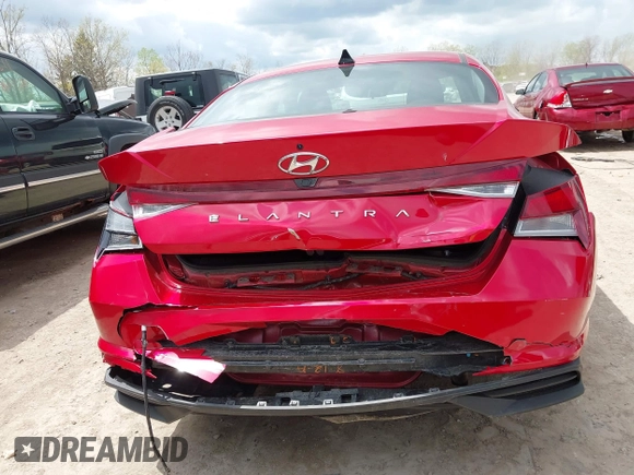 2023 Hyundai Elantra SEL with VIN 5NPLM4AG1PH098568, listed as a IAAI auction lot 42092743 with 26,656 mi miles and . Bid and sale history available at DreamBid. Image 17.