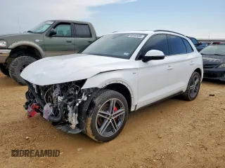 2024 Audi Q5 S line Premium Plus with VIN WA1E2AFY0R2014883, listed as a Copart auction lot 60163455 with 24,182 mi miles and Salvage title. Bid and sale history available at DreamBid. Image 1.