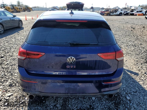 2022 Volkswagen GTI with VIN WVWH87CD9NW205792, listed as a Copart auction lot 48170955 with 51,430 mi miles and Salvage title. Bid and sale history available at DreamBid. Image 6.