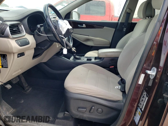 2016 Kia Sorento LX with VIN 5XYPGDA3XGG069826, listed as a Copart auction lot 54824995 with 129,914 mi miles and Salvage Title. Bid and sale history available at DreamBid. Image 7.