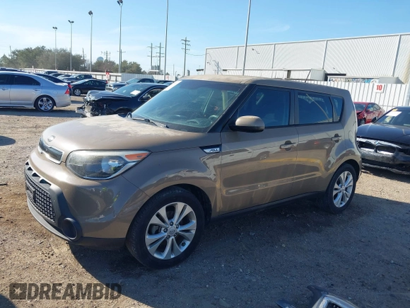 2015 Kia Soul + with VIN KNDJP3A53F7232765, listed as a IAAI auction lot 41670533 with 54,637 mi miles. Bid and sale history available at carsss.com. Image 18.