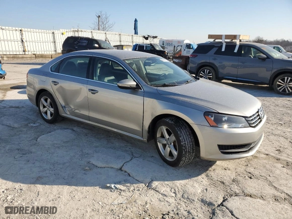 2012 Volkswagen Passat SE with VIN 1VWBP7A35CC014949, listed as a Copart auction lot 48211475 with 127,879 mi miles and Salvage Title. Bid and sale history available at carsss.com. Image 4.