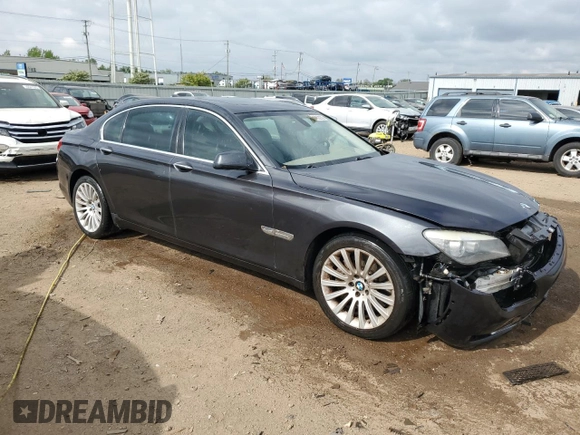 2010 BMW 7 Series 750Li xDrive with VIN WBAKC8C58ACY68671, listed as a Copart auction lot 56703235 with 122,083 mi miles and Salvage title. Bid and sale history available at DreamBid. Image 4.